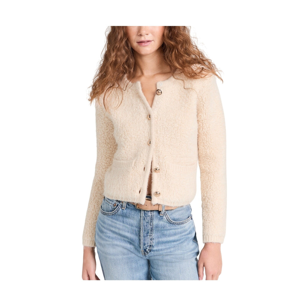 Astr The Label 'Myrtle' Beige Nylon Cardigan Sweater Size XS