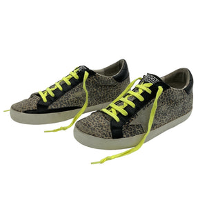 Golden Goose Bold Leopard Superstar Sneakers Size IT 38 / US 8