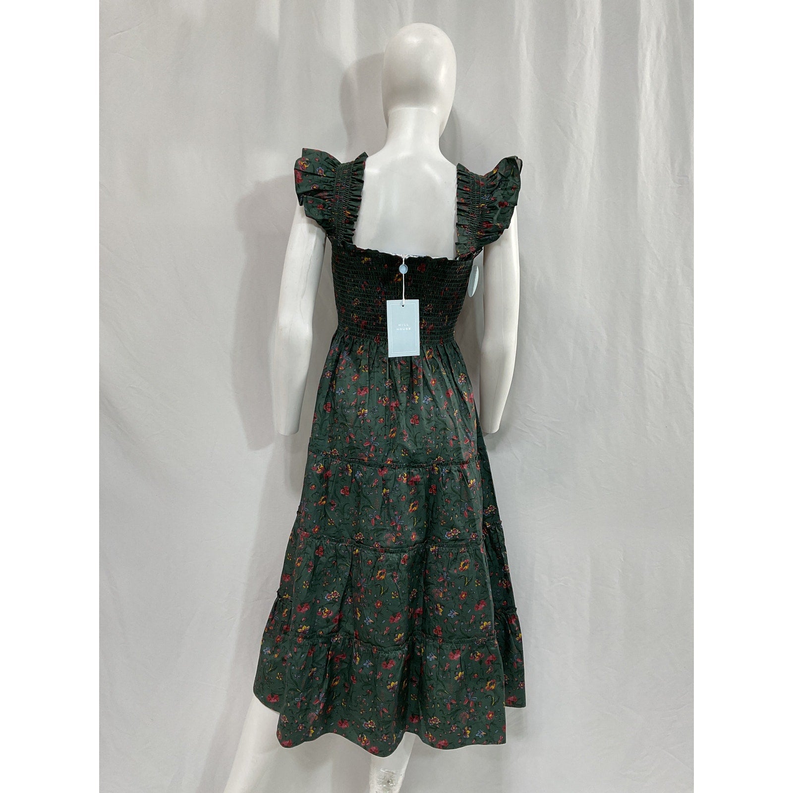 Hill House Home 'The Ellie' Green Cotton  Nap Dress Size XXXS - NWT