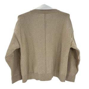 Derek Lam Mixed Media Tan Rida Sweater Size L