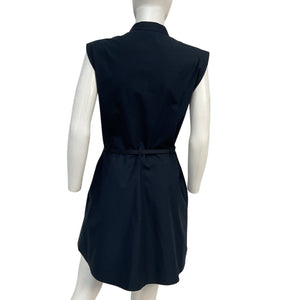 Frame Sleek Blue Safari Mini Dress Size S