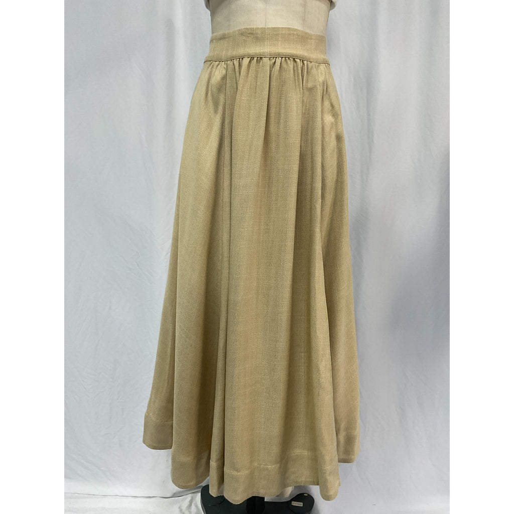 S�zane 'Sophie' Beige Viscose Skirt Size 34