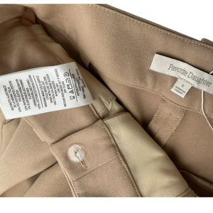 Favorite Daughter Pleated Tan Classic Trousers Size 4