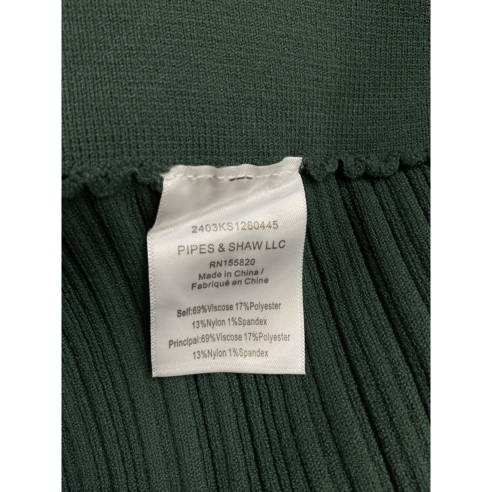 Veronica Beard 'Massaro' Green Rib-Knit Pant Size L - NWT
