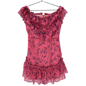 Majorelle Ruffled Multicolor Grace Mini Size S Dress