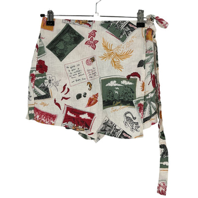 Reformation Playful Multicolor Eva Linen Skort Size 0