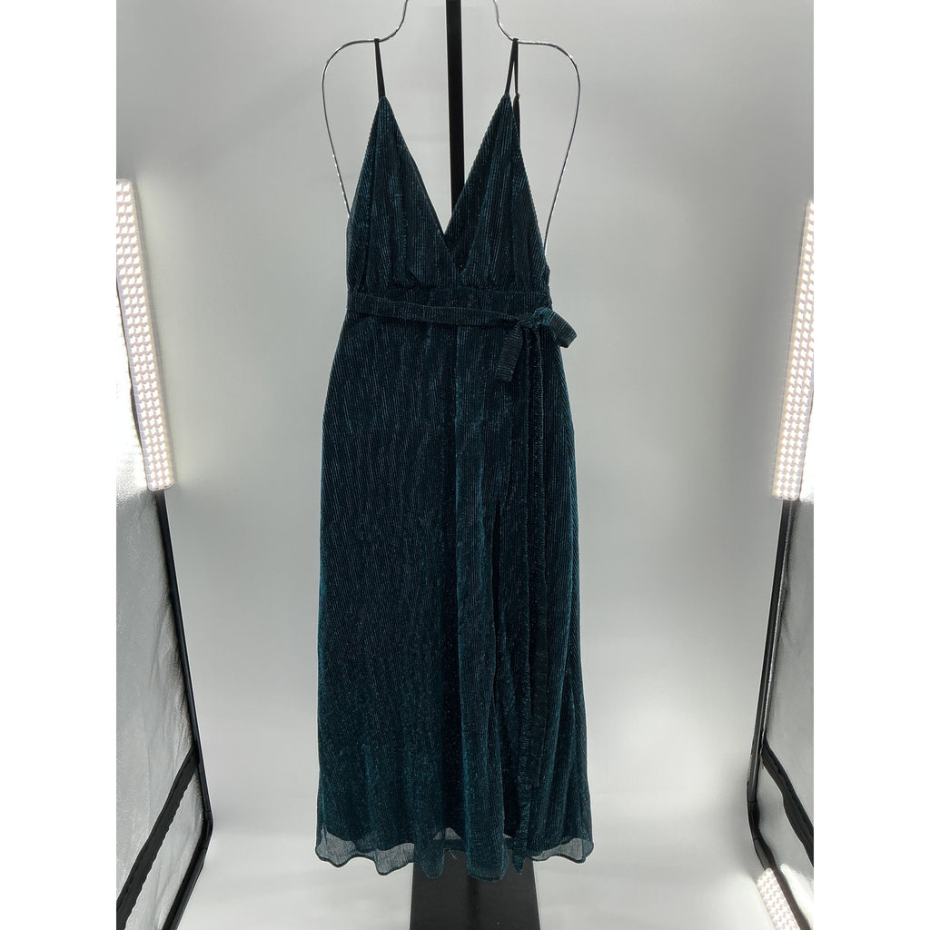 Michael Costello x Revolve 'Harper' Blue Polyester Gown Size XXS