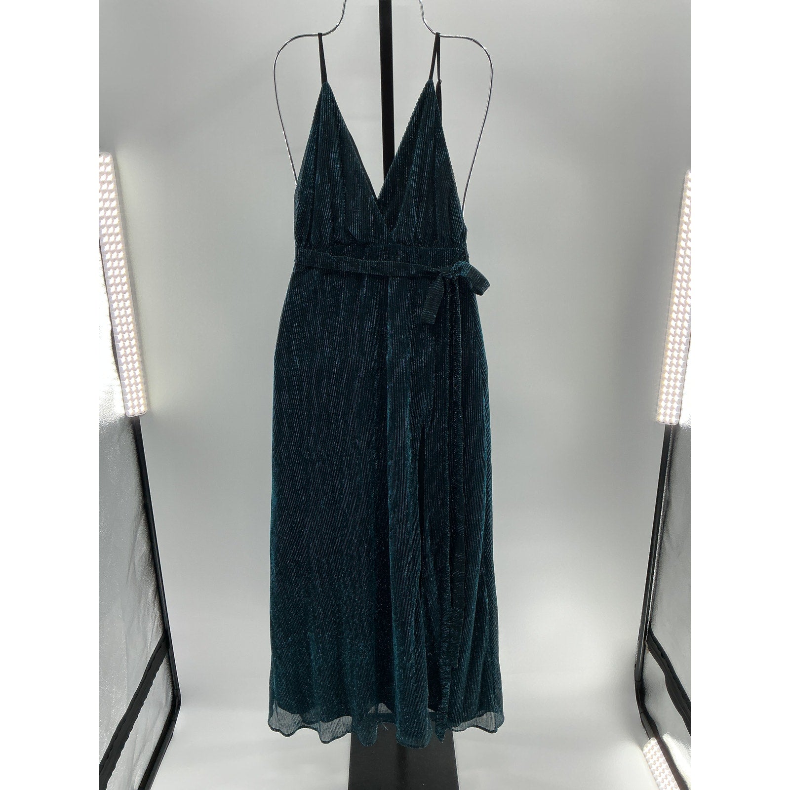 Michael Costello x Revolve 'Harper' Blue Polyester Gown Size XXS