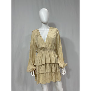 Tularosa 'Violette' White Jacquard Dress Size M