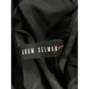 Adam Selman Sport Cropped Black Moto Jacket Size M