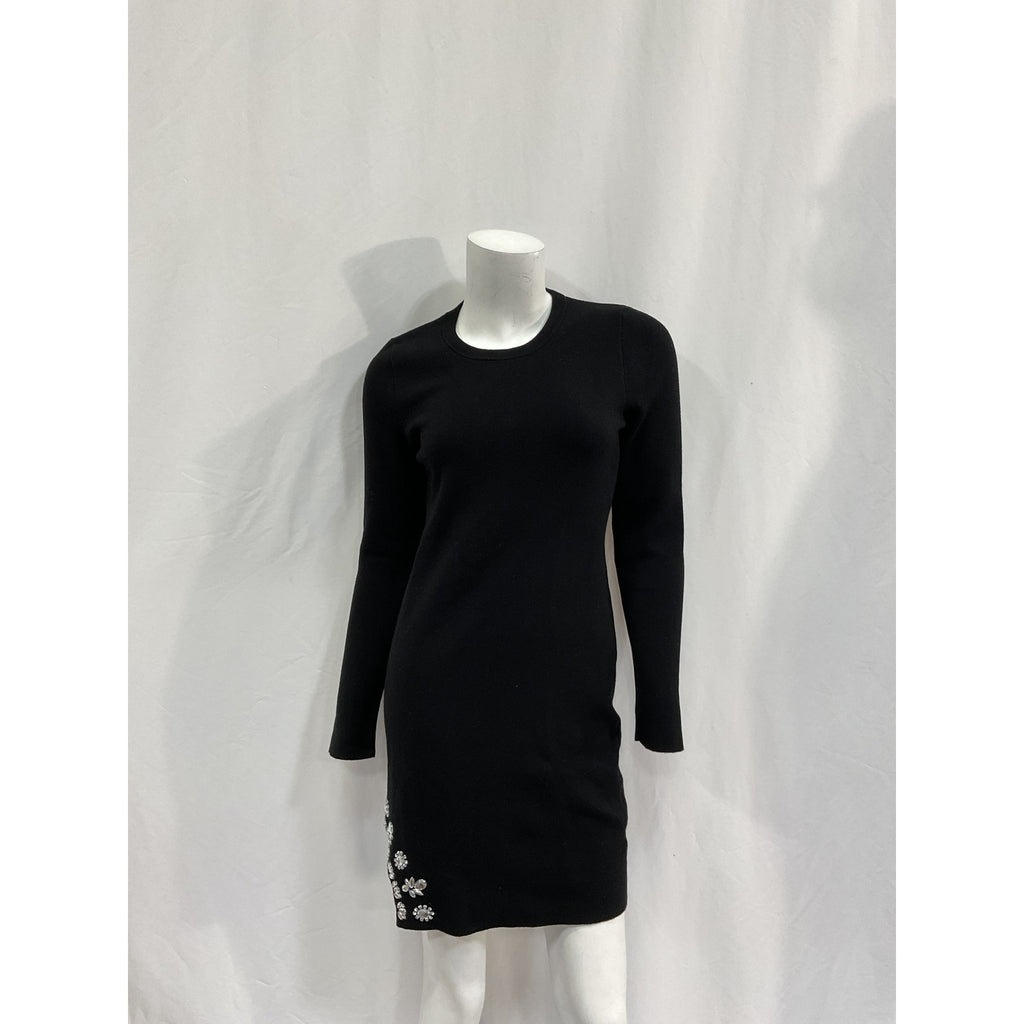 Saylor 'Reid' Black Viscose Mini Dress Size M