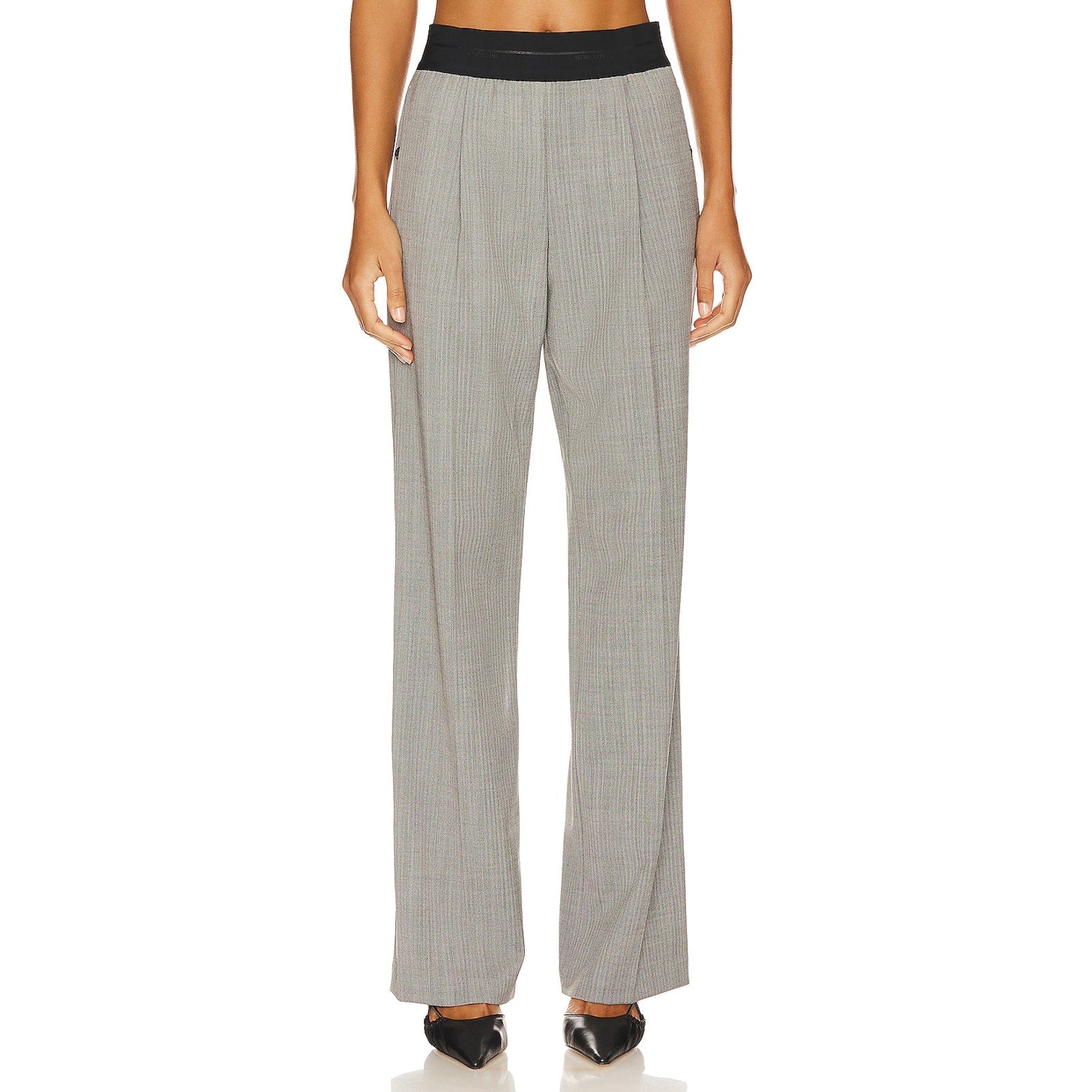 Helmut Lang Black Polyester Pull On Suit Pant Size 4
