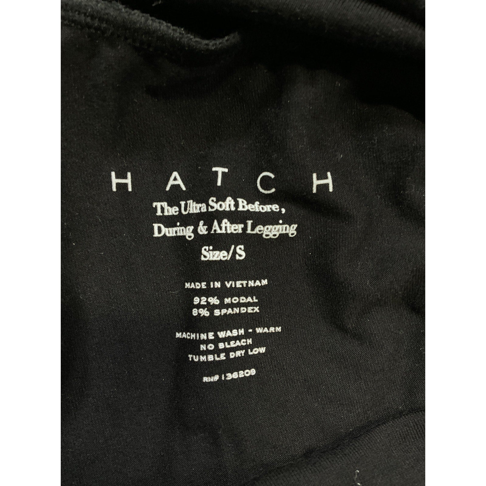 Hatch Black 'The Ultra Soft Before, During, And After' Maternity Legging Size S