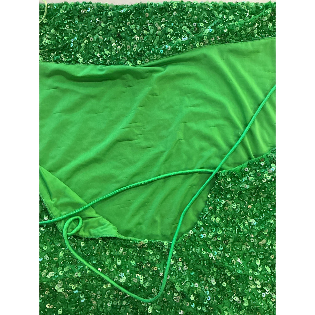 Retrofete 'Mich' Green Crystal Sequin Embellished Dress Size XS