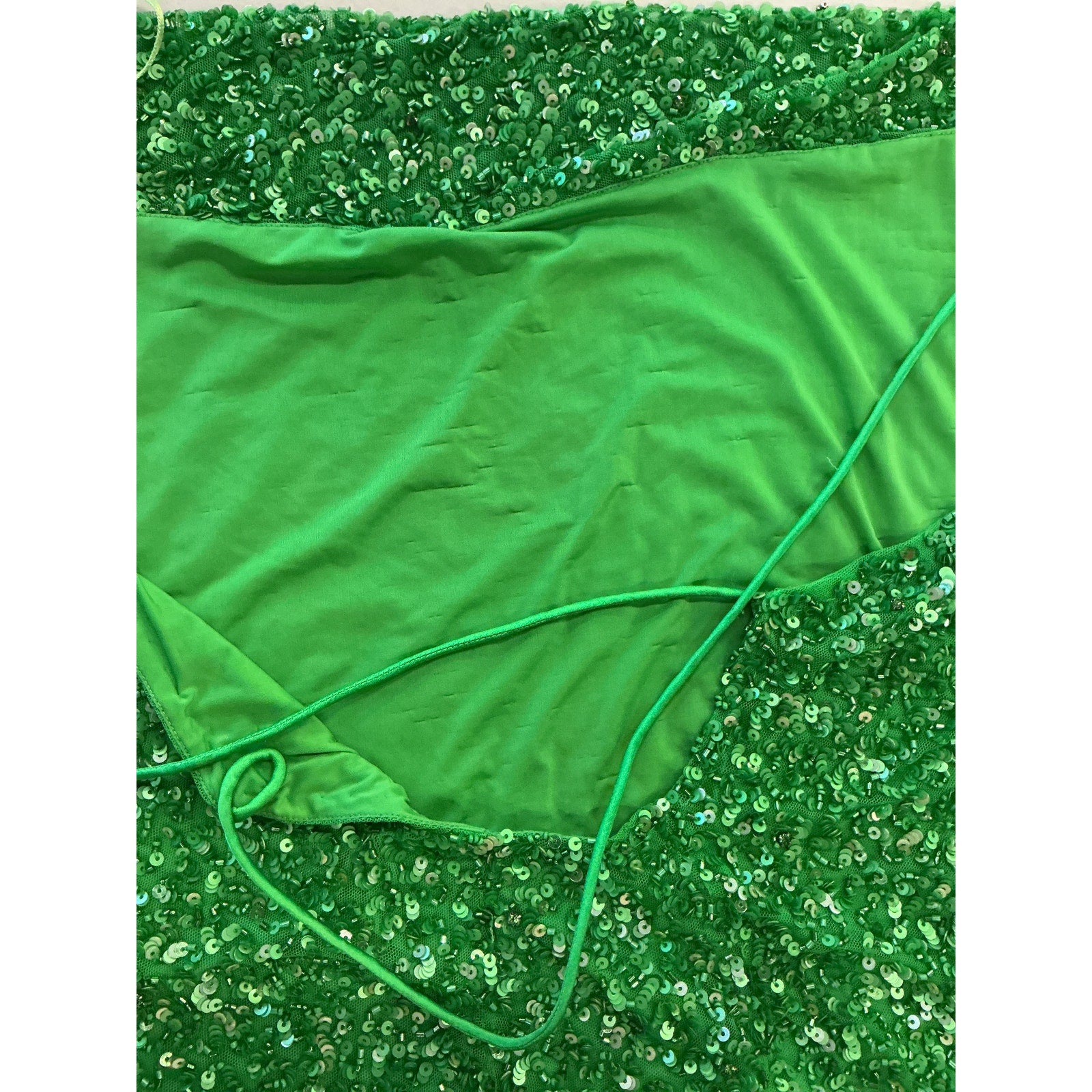 Retrofete 'Mich' Green Crystal Sequin Embellished Dress Size XS