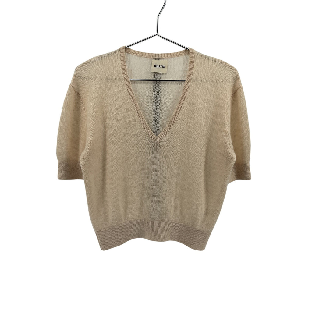 Khaite 'Sierra' Cream Cashmere Sweater Size S