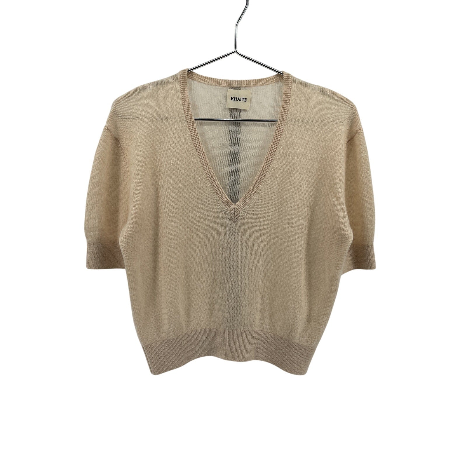 Khaite 'Sierra' Cream Cashmere Sweater Size S