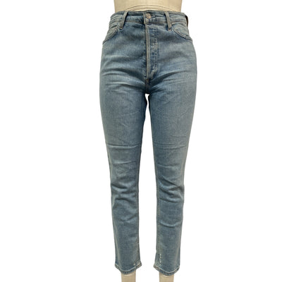 Agolde 'Nico' Blue High Rise Slim Fit Denim Jean Size 27