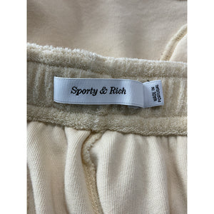Sporty & Rich Cream Cotton Src Terry Short Size M