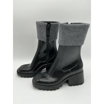 Chloé 'Betty' Black 50Mm Rain Boots Size OS
