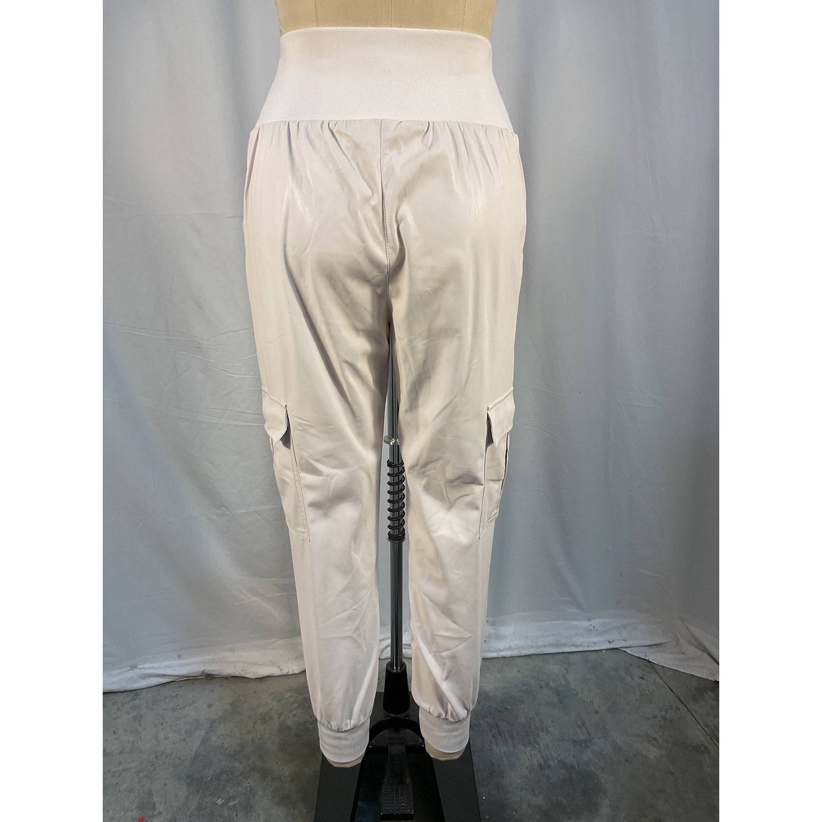 Cinq A Sept Faux Leather White Polyester Giles Pants Size XS - NWT