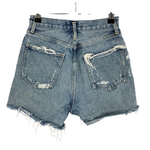 Agolde Distressed Blue Dee Shorts Size 24