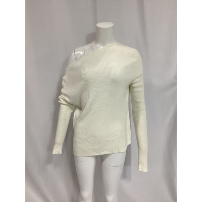 Lpa 'Costa' White Knit Sweater Size S