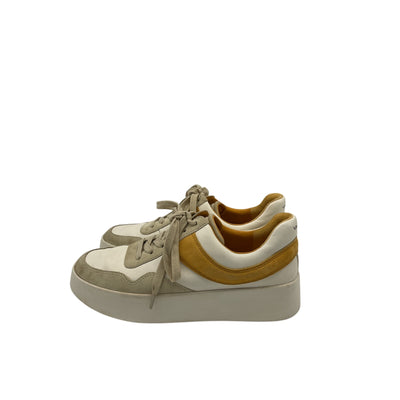 Vince 'Warren' Cream Leather Court Sneaker Size 7.5 M