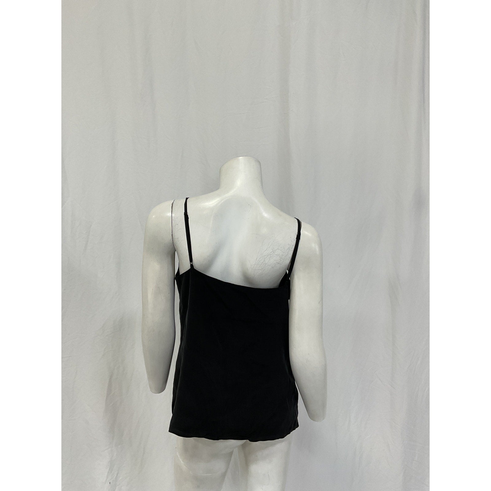 L'Agence 'Jane' Black Silk Camisole Top Size S