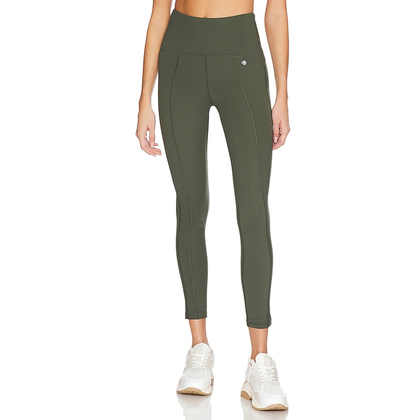 Anine Bing Sport Green Polyamide Bran Legging Size S