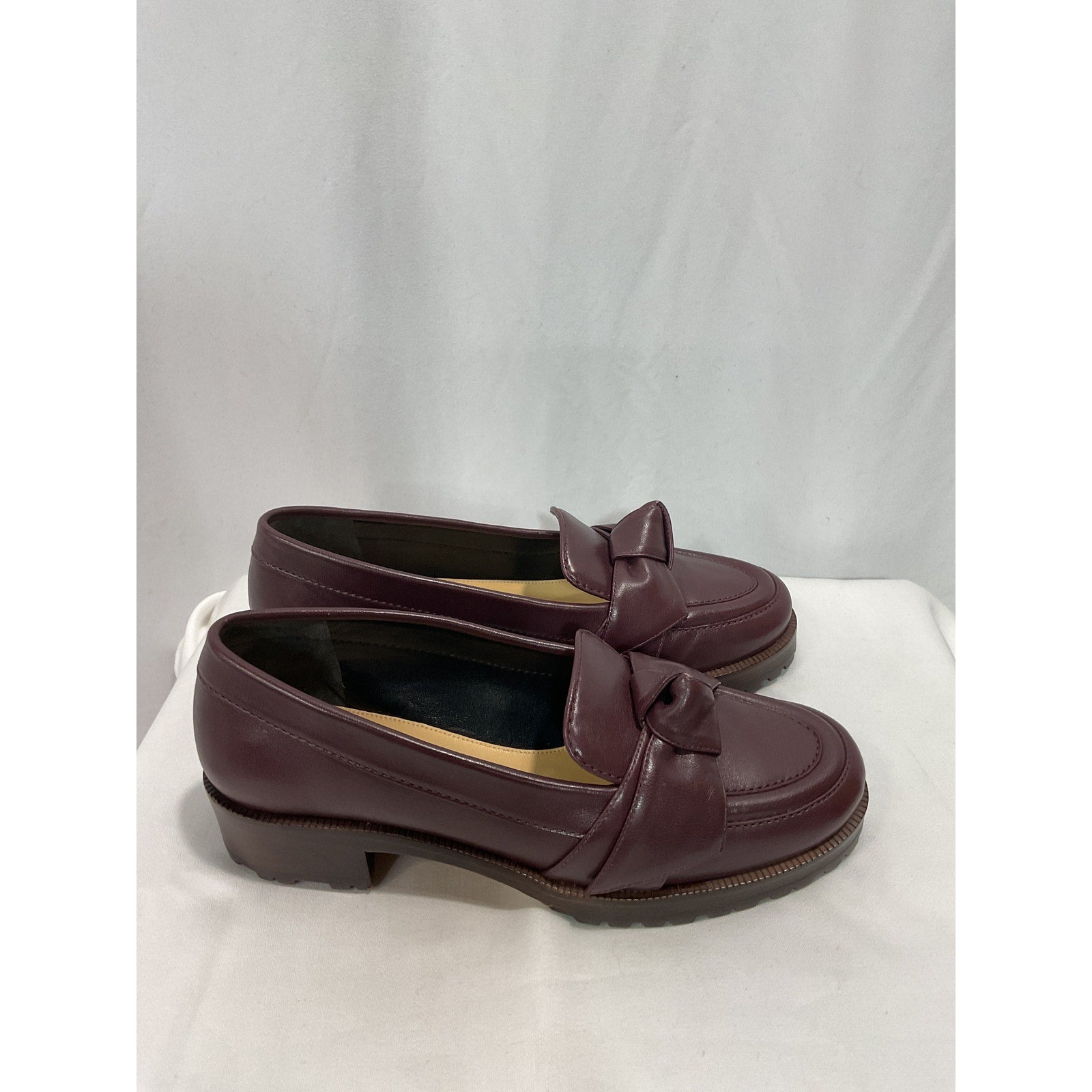 Alexandre Birman '20mm' Brown Maxi Clarita Lug Sole Leather Loafer Size 5.5