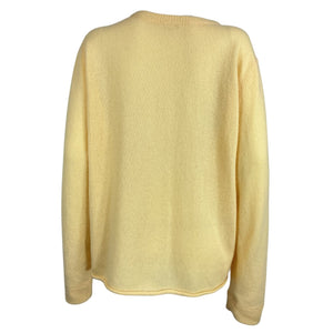 Reformation Cashmere Yellow Boyfriend Sweater Size M