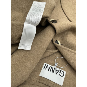 Ganni Chic Tan Oversized Collar Jacket Size 38 EU / 6 US
