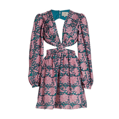 Hannah Artwear Floral Peonia Mia Minidress Size S (1)