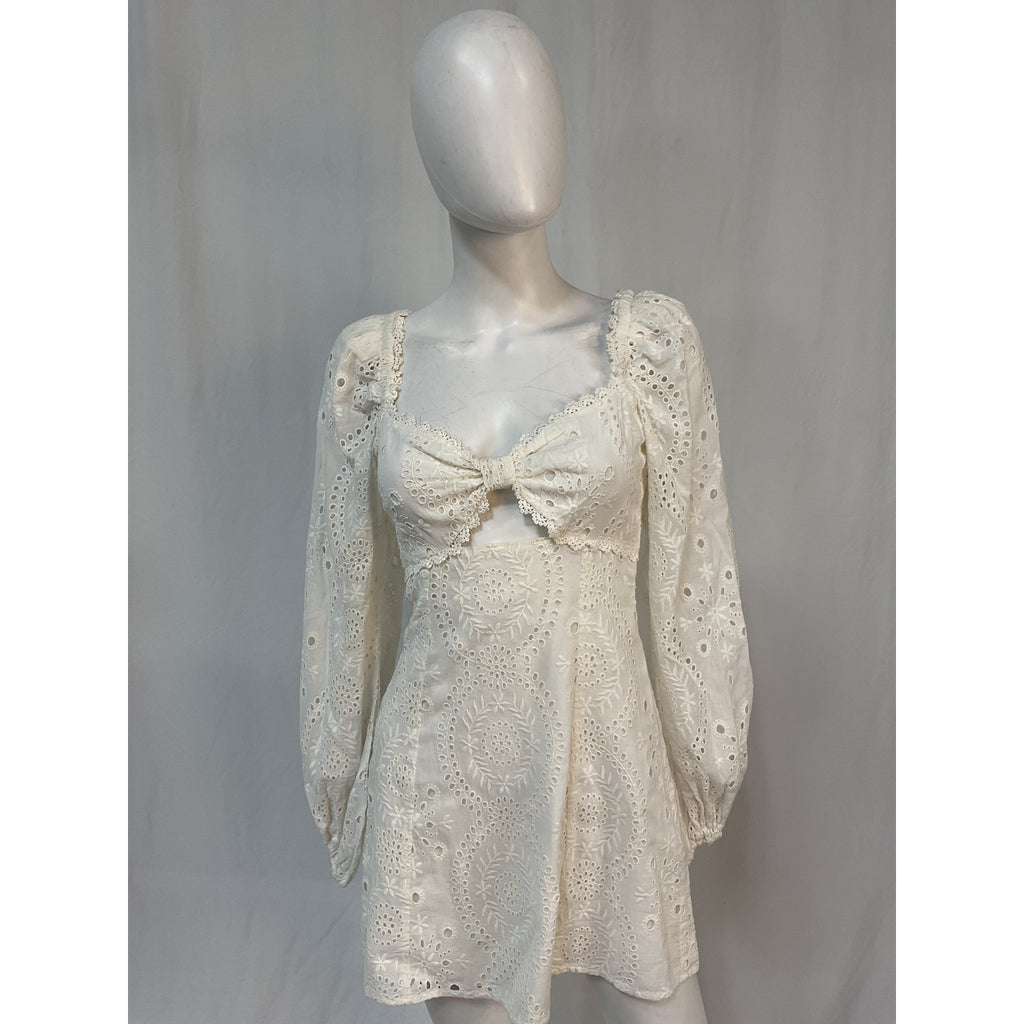 Majorelle 'Lizzy' White Cotton Mini Dress Size XS
