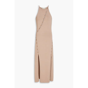 Nicholas 'Samara' Tan Rayon Cutout Stretch-Knit Midi Dress Size M