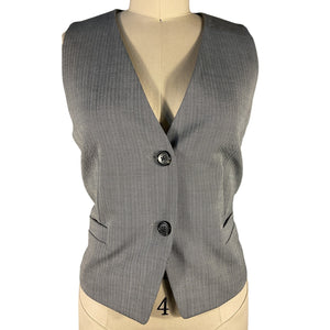 Helmut Lang Tailored Black And White Multi Tux Vest Size 4