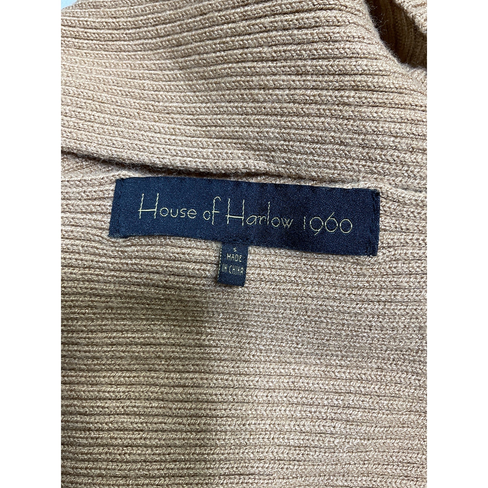 House Of Harlow 1960 'Heather' Beige Viscose Halter Top Size S