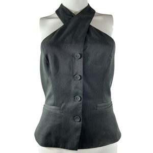 Reformation Sleek Black Tate Halter Top Size 2