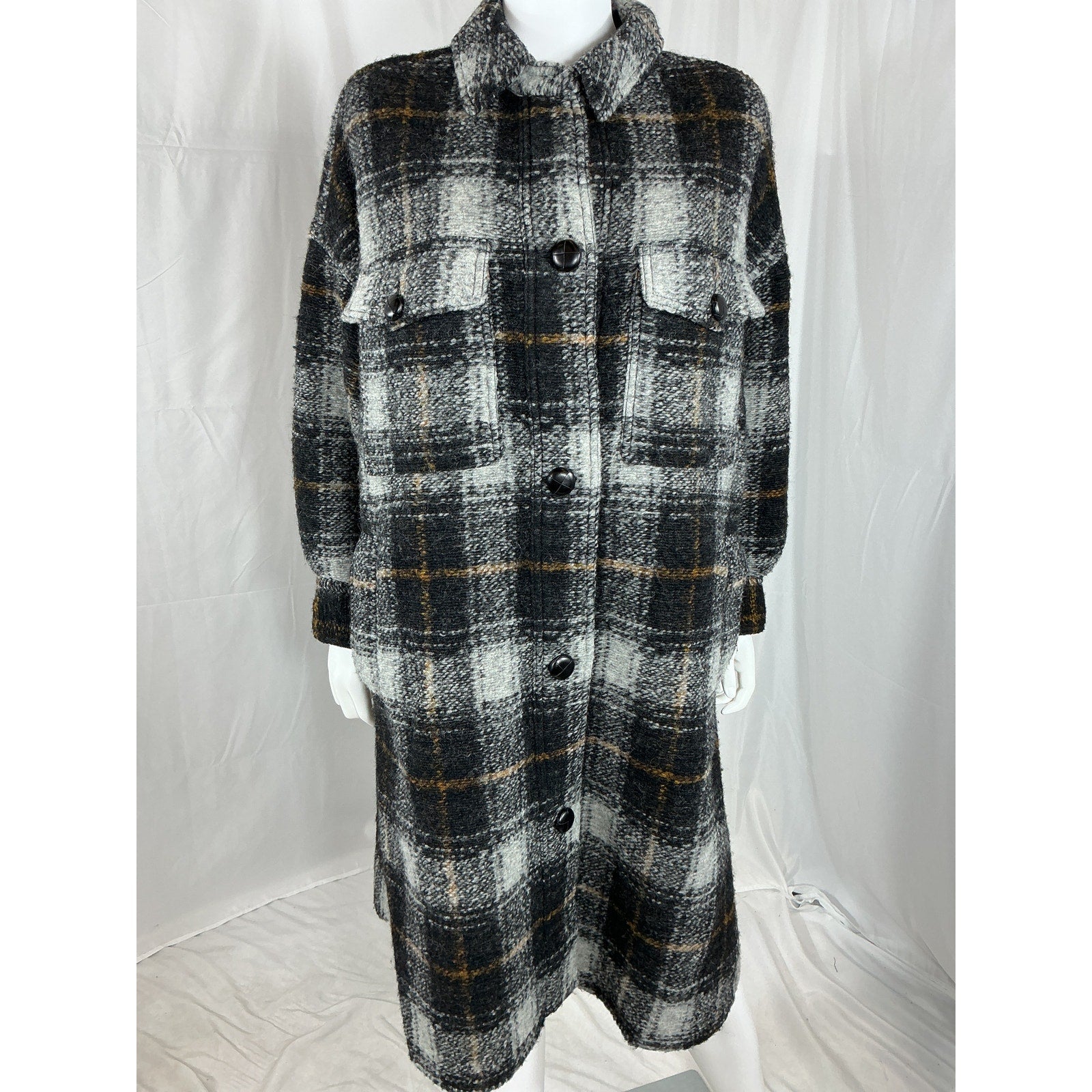 Isabel Marant 'Fontizi' Black Wool Coat Size XS