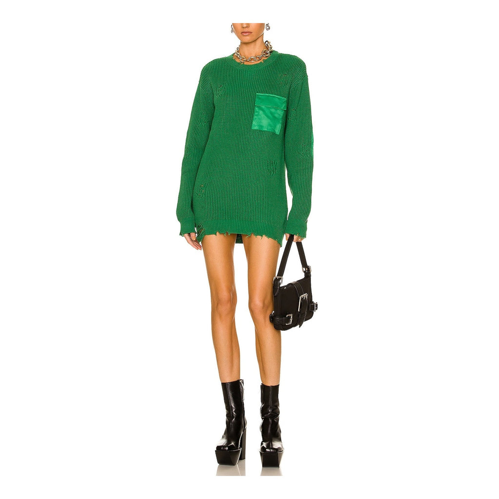 Ser.O.Ya 'Devin' Green Cotton Sweater Size S