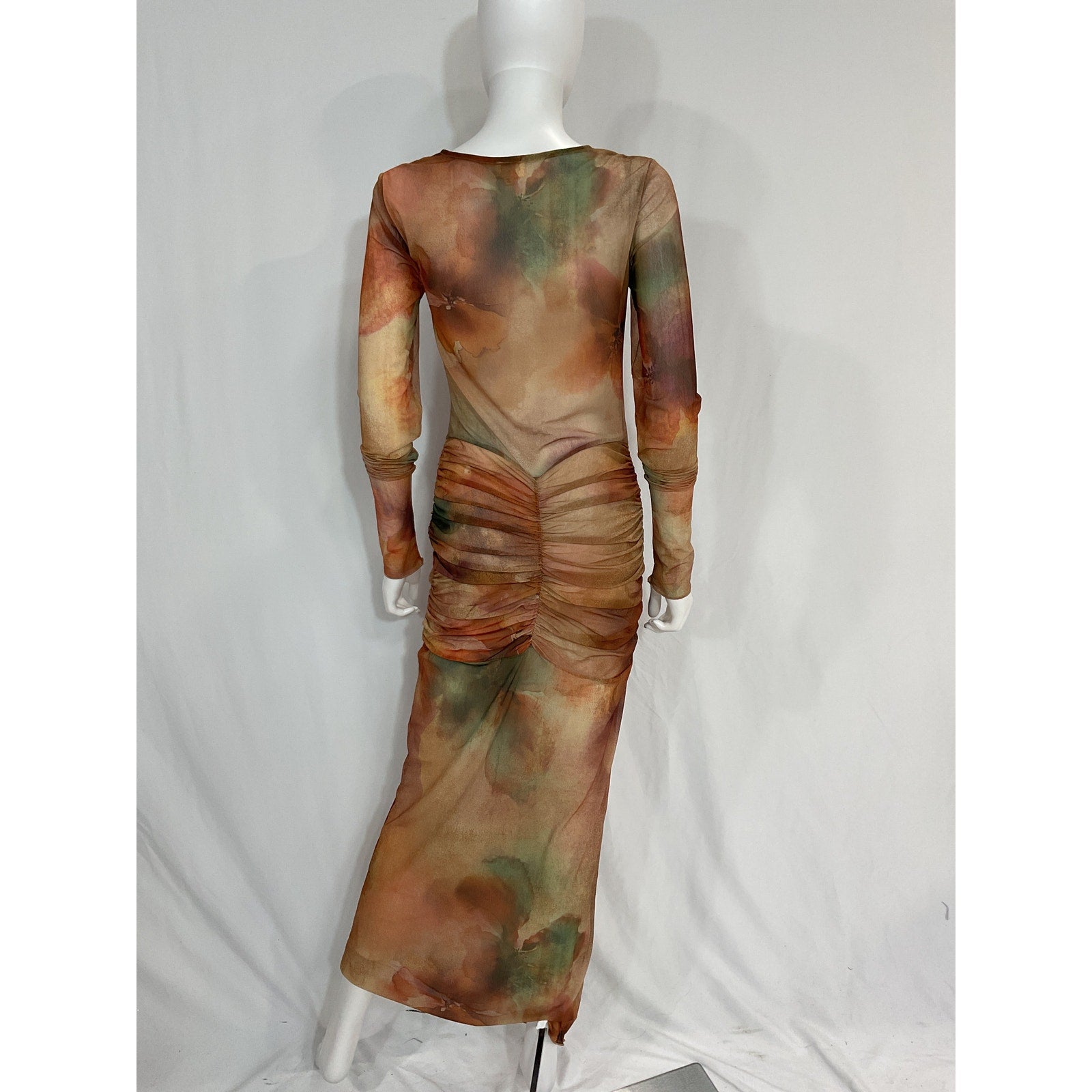 Camila Coelho 'Josephine' Green Maxi Mesh Dress Size M