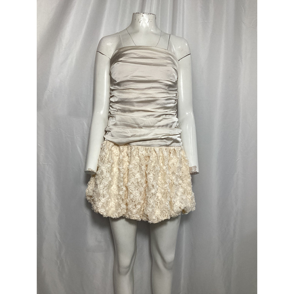 Majorelle 'Ileisha' White Satin Mini Dress Size L