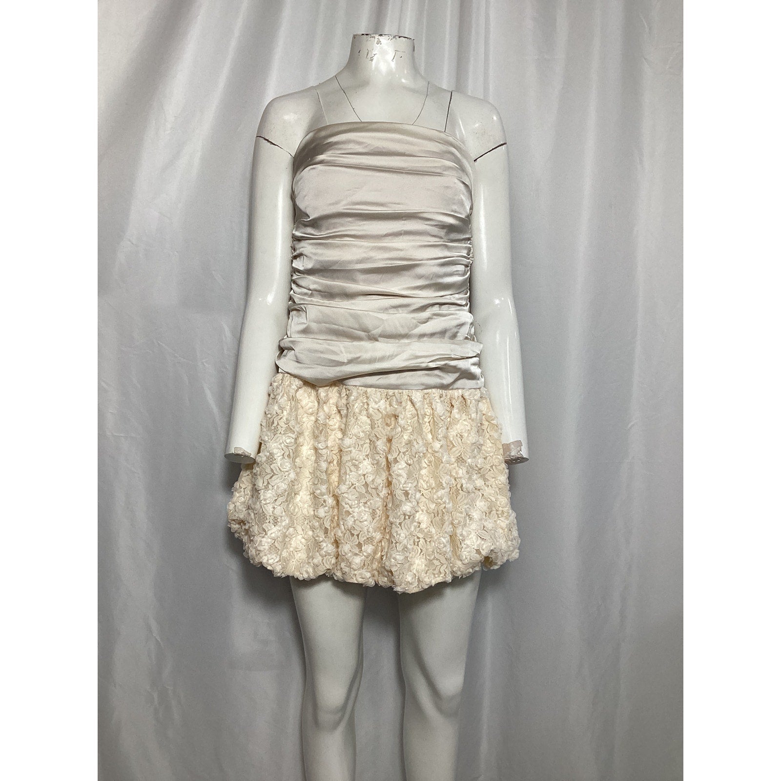 Majorelle 'Ileisha' White Satin Mini Dress Size L