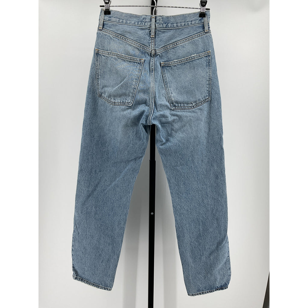 Agolde '90S' Blue Cotton Mid Rise Loose Jean Size 25