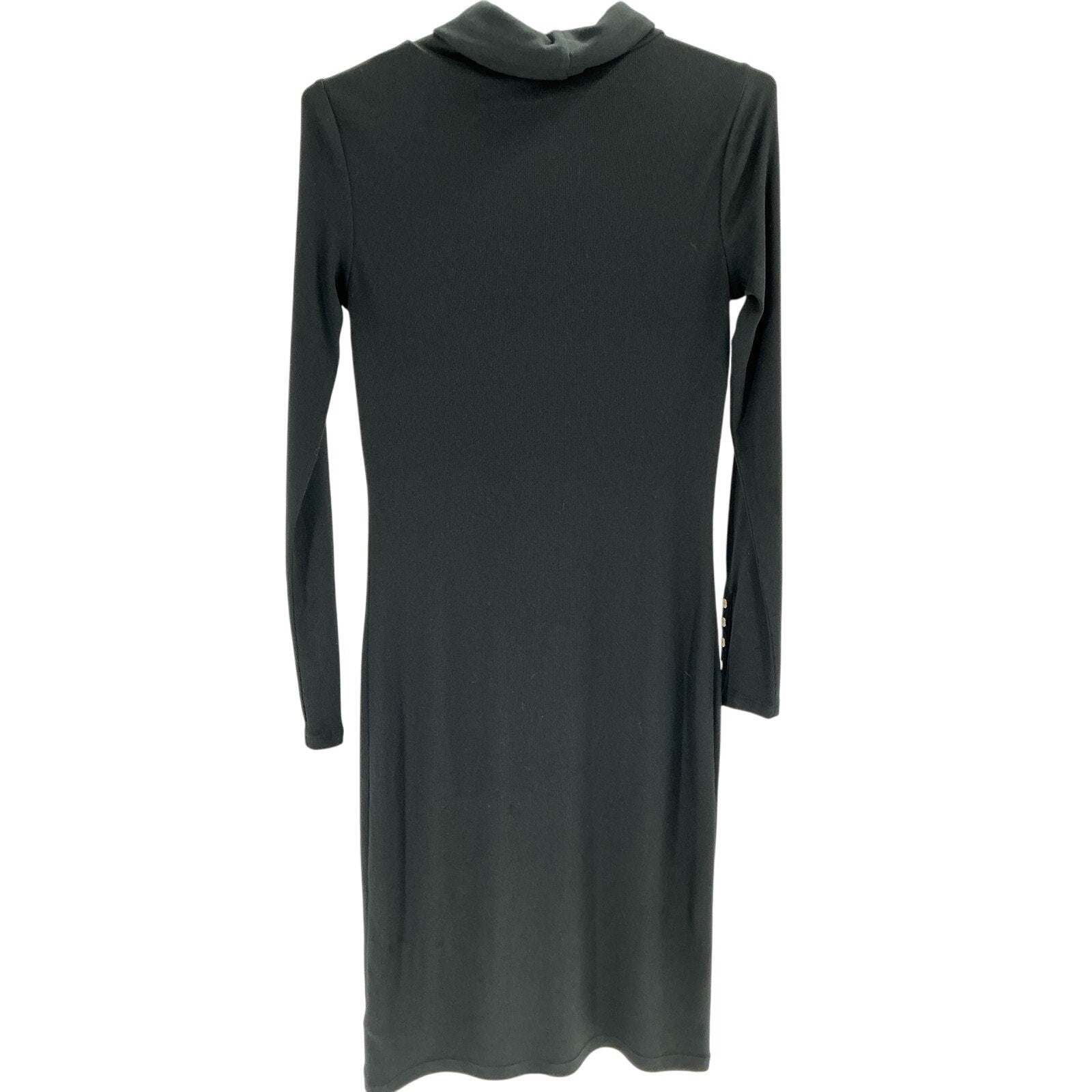 Ralph Lauren Black Cotton-Blend Turtleneck Dress Size 6