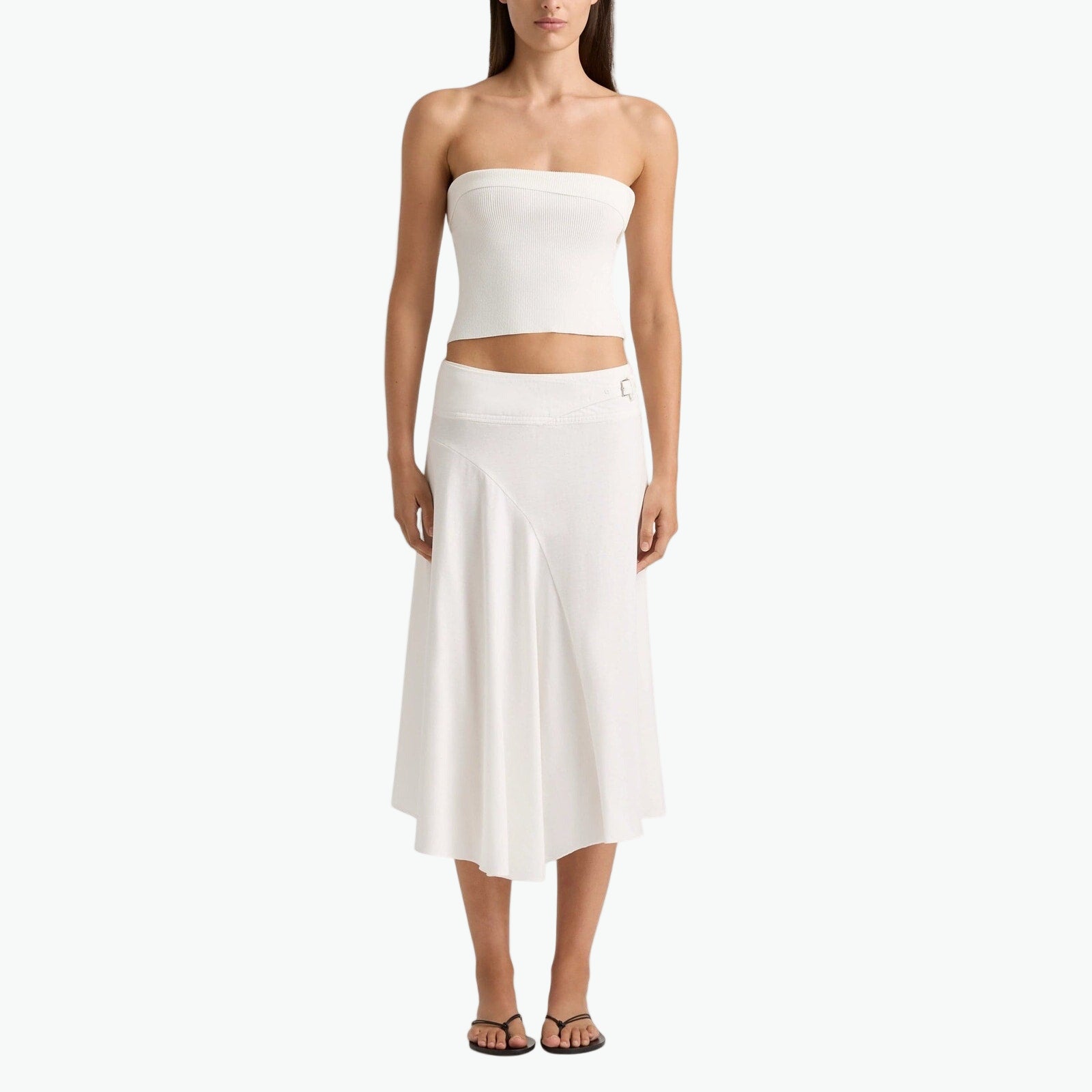 Faithfull The Brand 'Maceio' White Skirt Size L