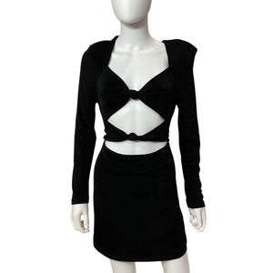 Neiman Marcus Cutout Black Gracie Dress Size 10 NWT