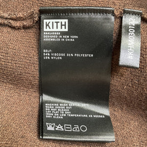 Kith Classic Brown Mockneck Sweater Size L