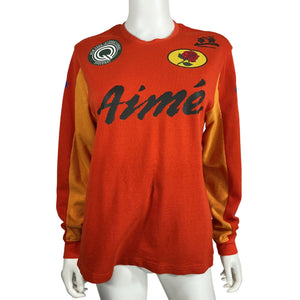 Aime Leon Dore Mesh Orange Moto Tee Size S